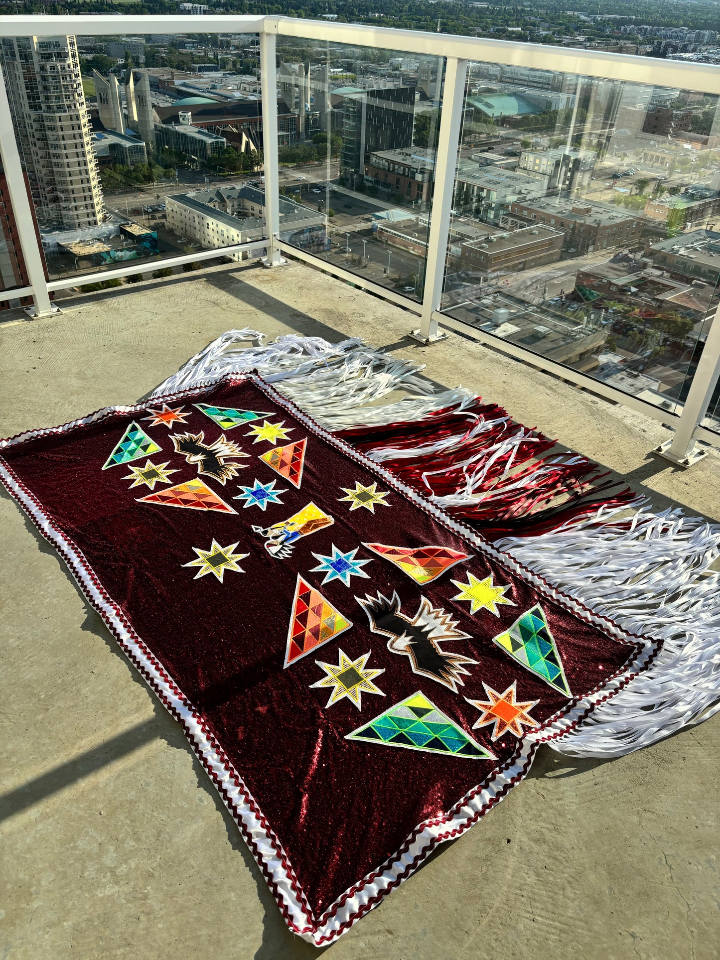 Red Fancy Shawl